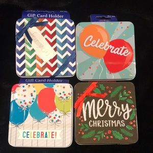 Brand new 4 different gift card holders